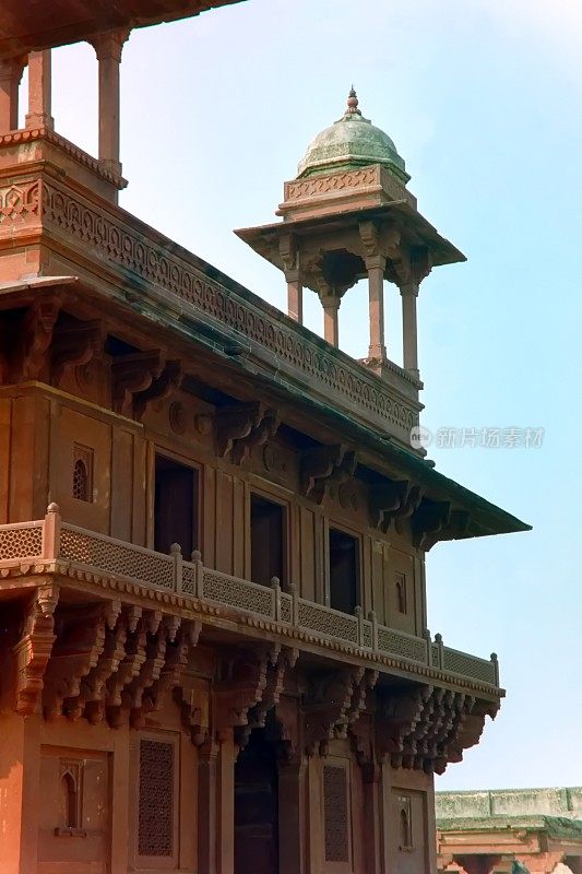 Diwan-i-Khas Hall -拉贾斯坦邦千年童话之旅。Fatehpur sikri,印度。